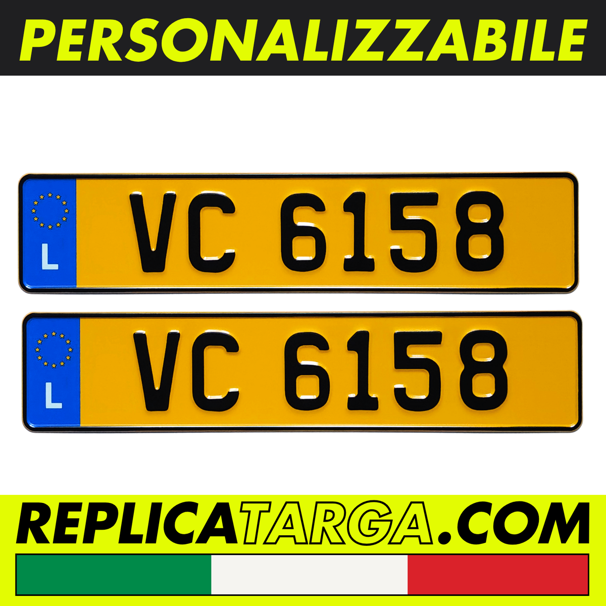 Targa lussemburghese replica vintage autentica per auto storiche e collezionisti