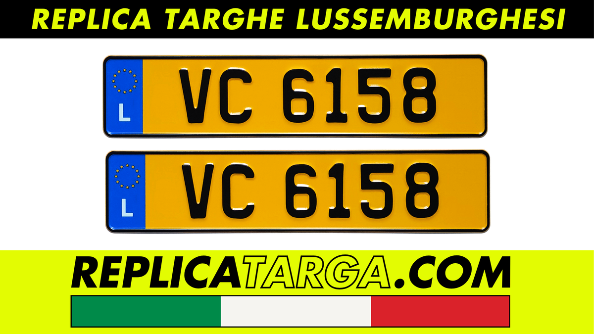 Replica Targhe Lussemburghesi