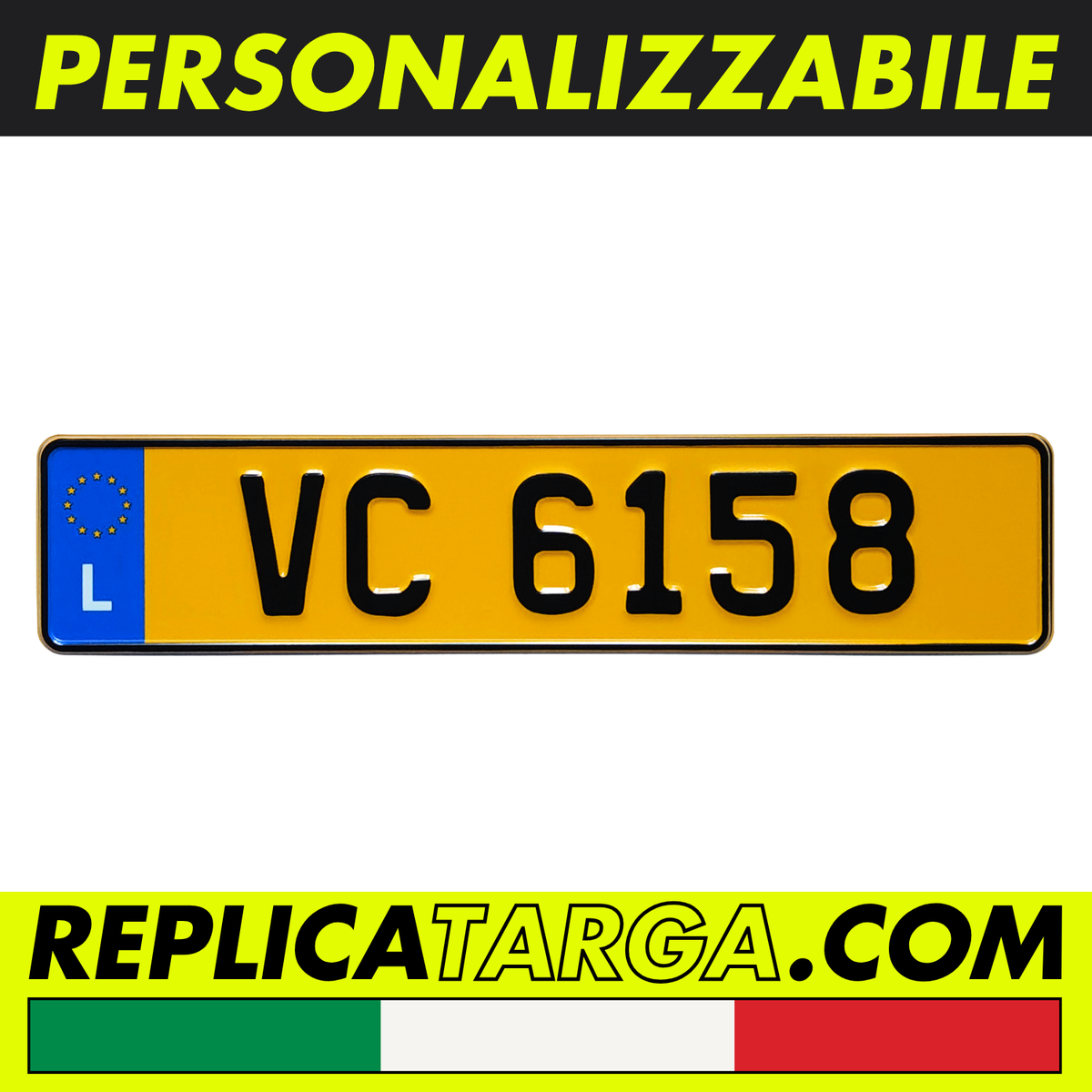 Targa lussemburghese replica vintage autentica per auto storiche e collezionisti