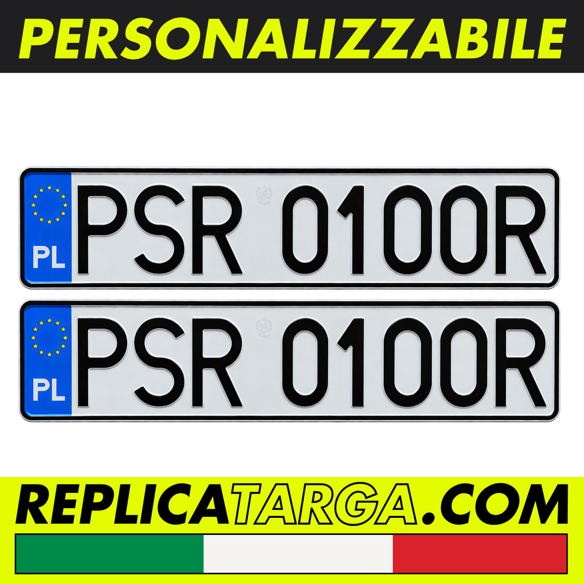 Targhe polacche replica vintage autentica per auto storiche e collezionisti