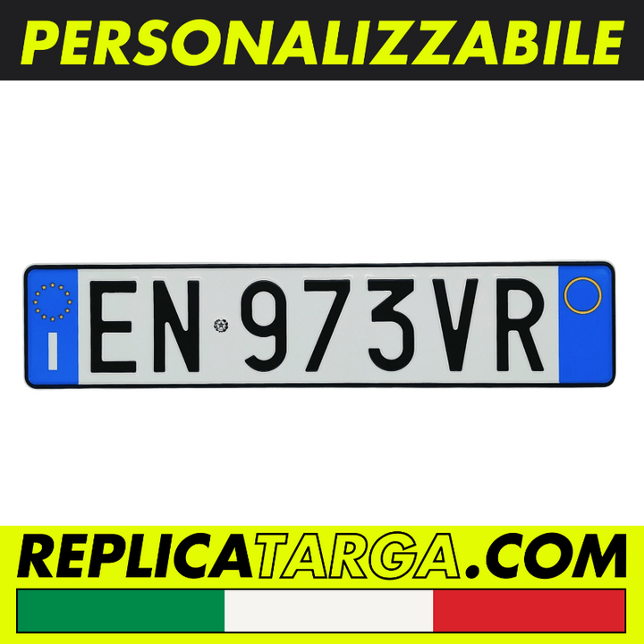 REPLICATARGA.COM | Targhe Italiane Personalizzate in Alluminio ...